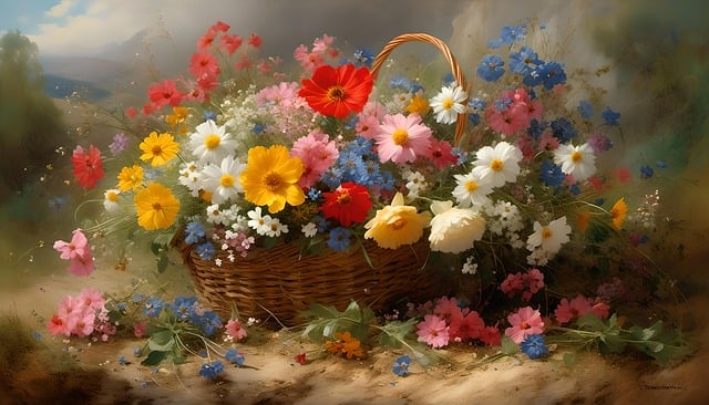 ai产生的, 花朵, 野花